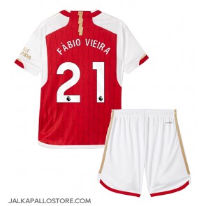 Arsenal Fabio Vieira #21 Kotipaita Lapsille 2023-24 Lyhythihainen (+ shortsit)